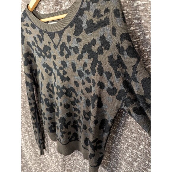 Anthropologie Ethan Sweater Leopard Animal Print Camo Pullover Women's XS - Picture 3 of 7
